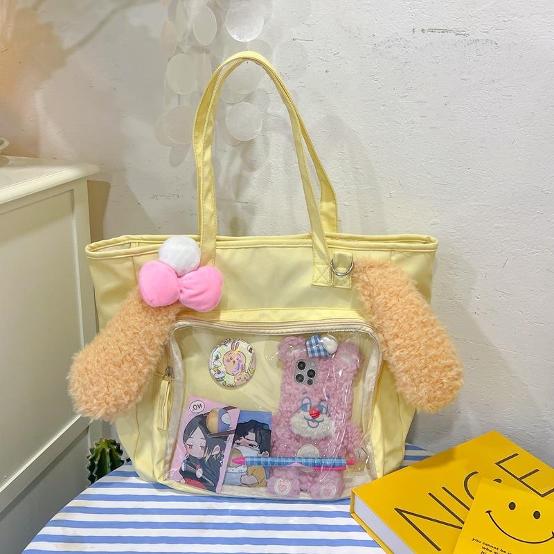 

New summer cake shoulder bag cartoon student large capacity girl heart school bag commuter bag excluding cards and badges