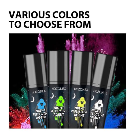 100ML Night Reflective Spray Agent High Visibility Outdoor Running Cycling Bike Clothes Warning Glow-in-the-dark Night Lighting Fluorescent Paint