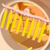 Cartoon Catching Sticks Sensory Toy 3 Level Falling Speed Adjustable Catching Sticks Fun Family Game Toy for Kid