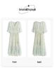 Women's Floral Chiffon Midi Dress - 2024 French Summer Slim Fit