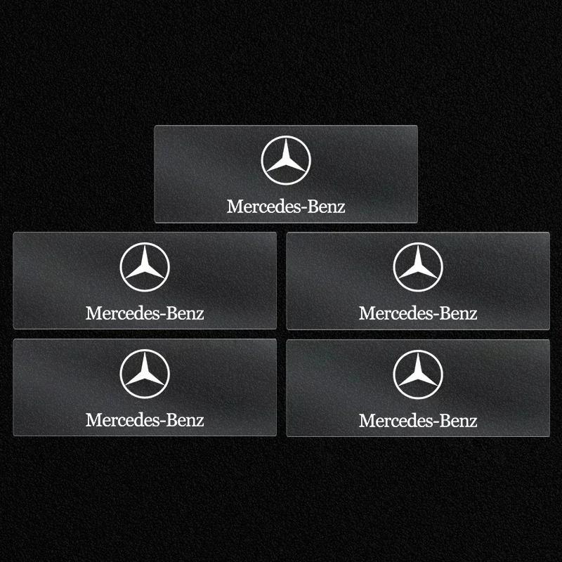 Car Steering Wheel Badge Stickers Car Door Handle Label Decal For Mercedes Benz A C E Class GLE GLB GLC W205 W212 W213 X253 21RFU
