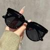 New Retro Round Sunglasses for Women Trendy Small High-end UV Resistant Outdoor Shades Simple Style Eyewear
