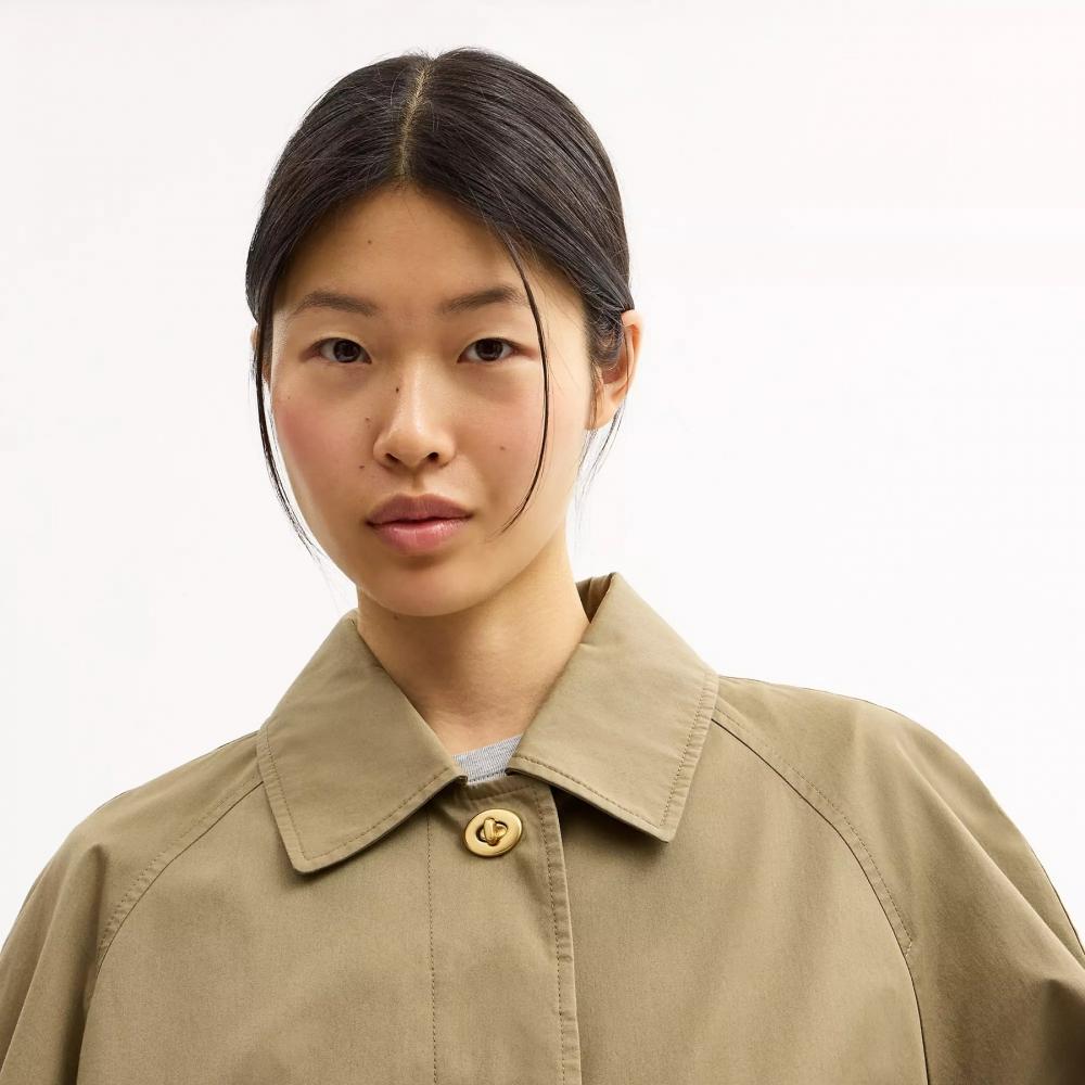 Coach Lightweight Trench Coat Ash