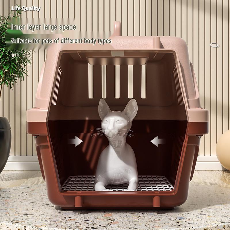 Portable Pet Airline Carrier: Space Capsule Cat Bag & Dog Cage for Small/Medium Pets