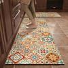 Kitchen Rug Absorbent Non-Slip Floor Mat Luxury Botanical Floral Carpet Diatom Mud Long Size Rugs Home Decor Alfombra De Cocina