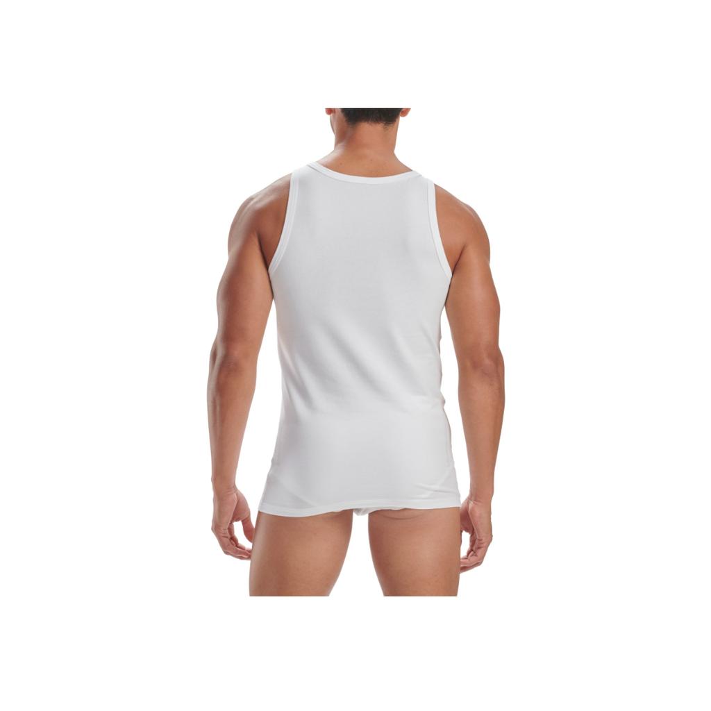 Adidas Cotton Sports Tank Top Set Men Tops White 4A2M06-100