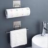The Kitchen Wall Hanging Paper Towel Rack,Plastic Wrap , Perforation-Free Dish Cloth Stainless Steel Organizer Hooks