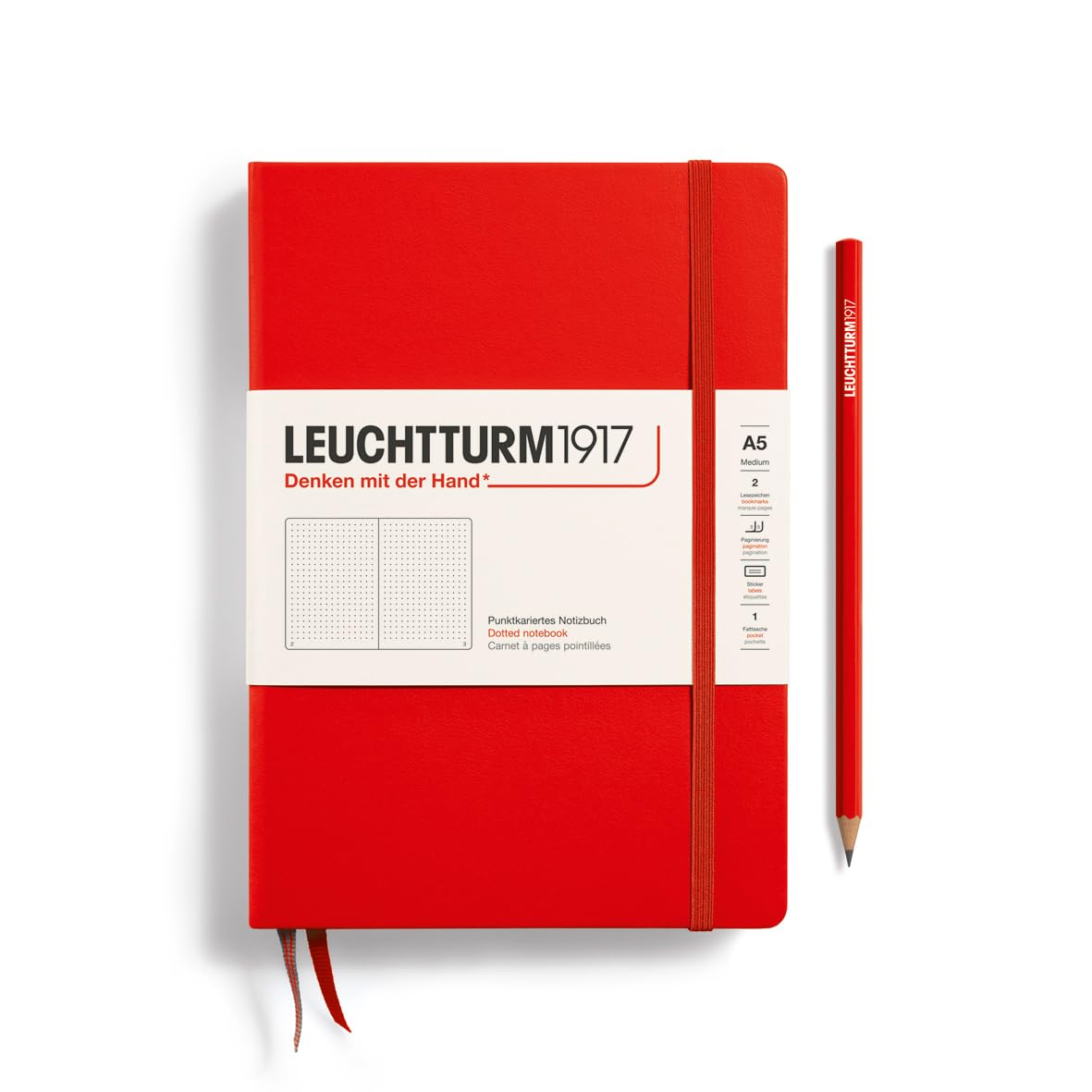 

Leuchtturm Блокнот A5 Точка Красный 313627 Официальный Импорт