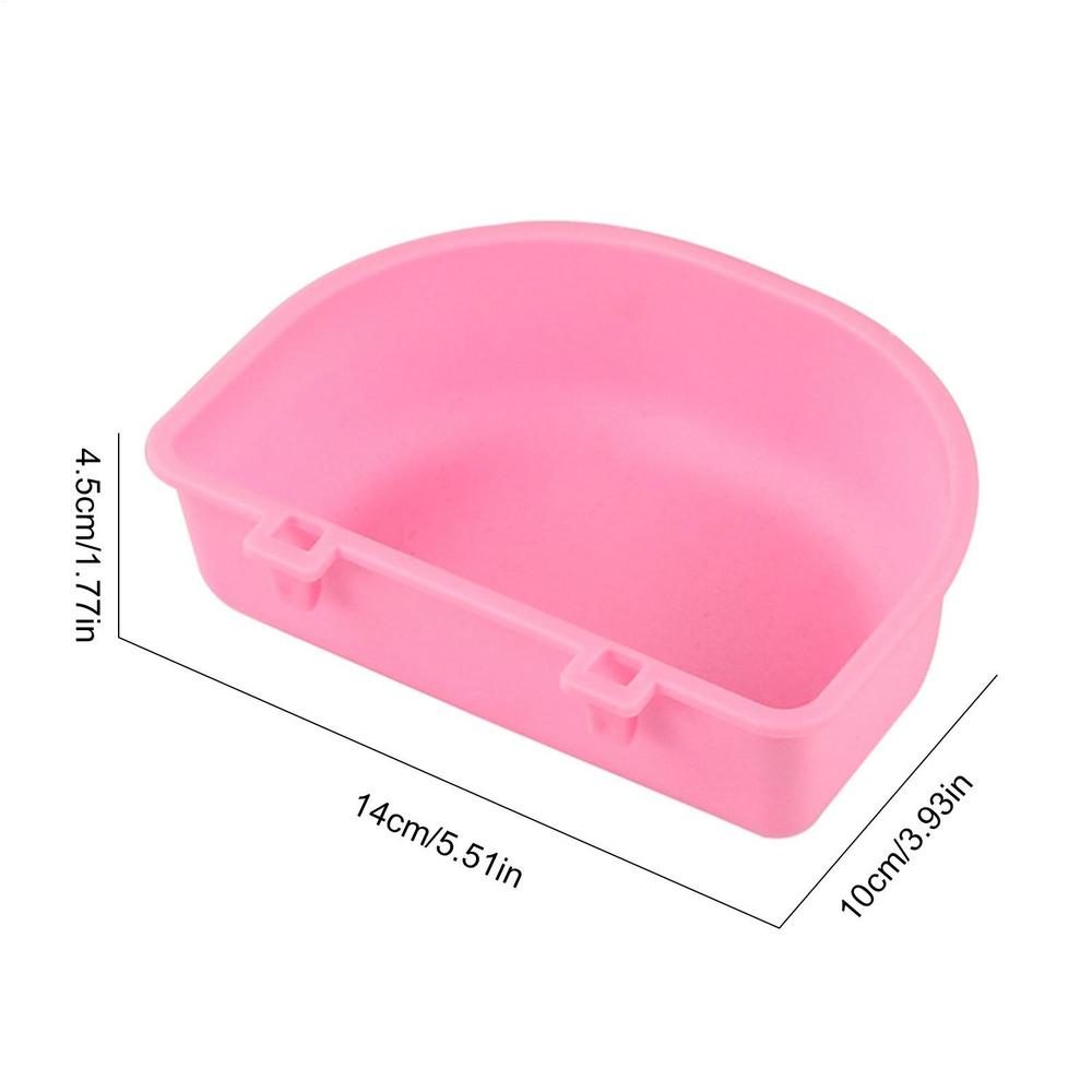 Plastic Hanging Pet Bowl With Hook Dog Drinking Water Bowl Feeding Cup Pet Cat Food Bowl For Small Dogs RabbitFeeder Guinea Pig