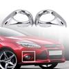 2PCS Front Fog Light Lamp Cover Chrome Ring Trim For Ford Focus 2012 2013 2014