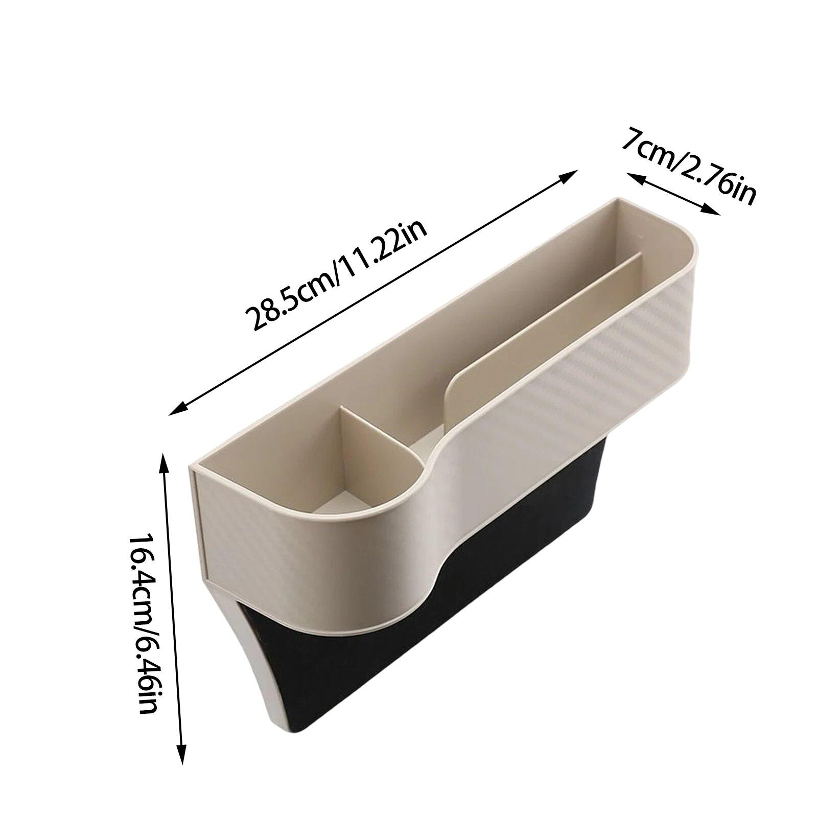 

Органайзер-органайзер с наполнителем зазоров в сиденьях автомобиля, держатель для хранения переднего сиденья автомобиля, ABS, органайзеры для автокресел с щелями, универсальный салон автомобиля left seat Beige