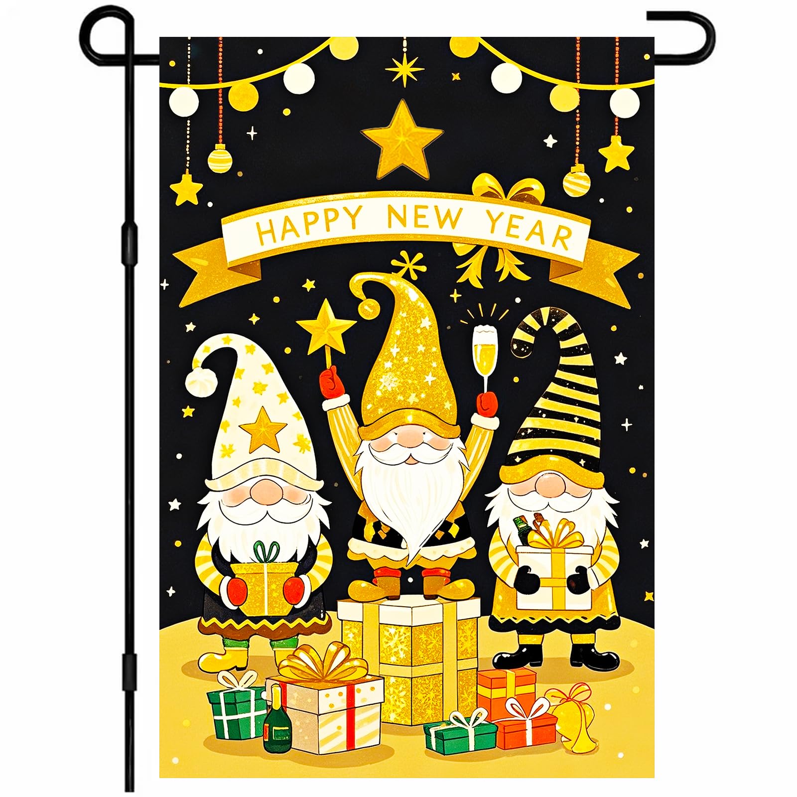 

New Year s Decoration Of Garden Atmosphere With Garden Flags One Size