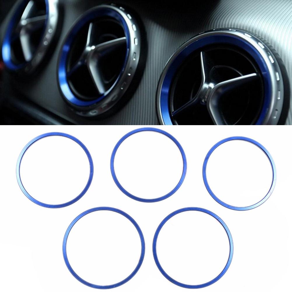 Upgrade Your For Mercedes Interior with Vibrant Red Aluminum Vent Rings