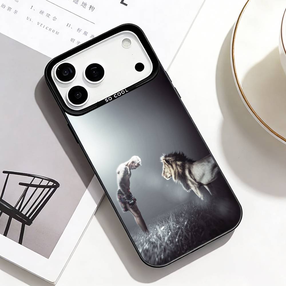 

U-Ufc Charles Oliveira Phone Case For iPhone17,16,15,14,13,12,Pro Max Black Colorful Phone case iPhone15promax