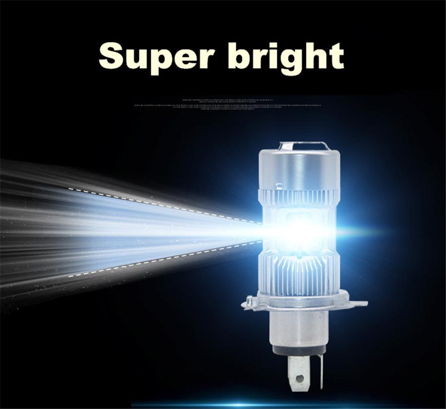 1 Set H4 9003 HB2 Hi-Lo Beam Car LED Headlight Bulbs 25W + 25W 4400LM 6000K Auto Motorcycle Car Headlamp Fog Light Bulb DC 12V