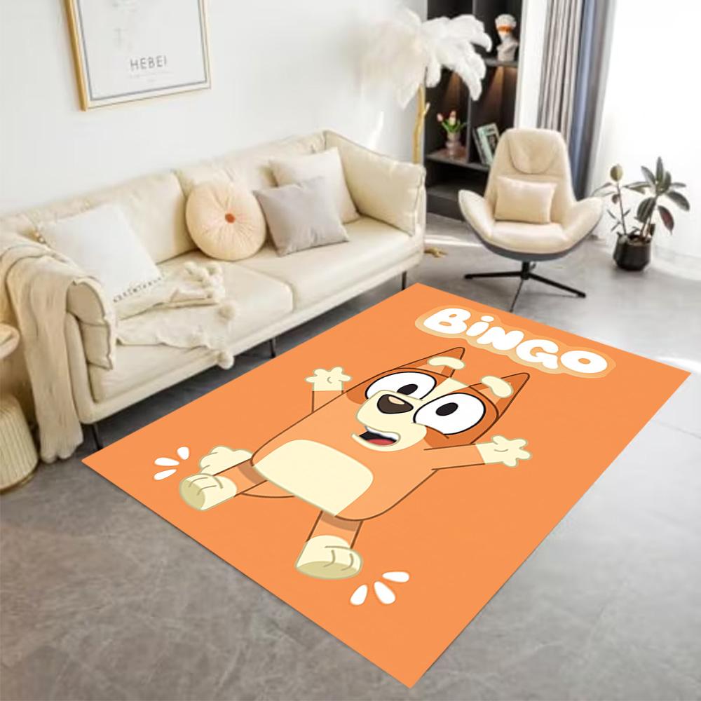 Bluey's Colorful Adventures Floor Rug Office Rug Suitable for Playrooms Study Room Entryway Decorate Room Antislip Carpet Decorate Offices