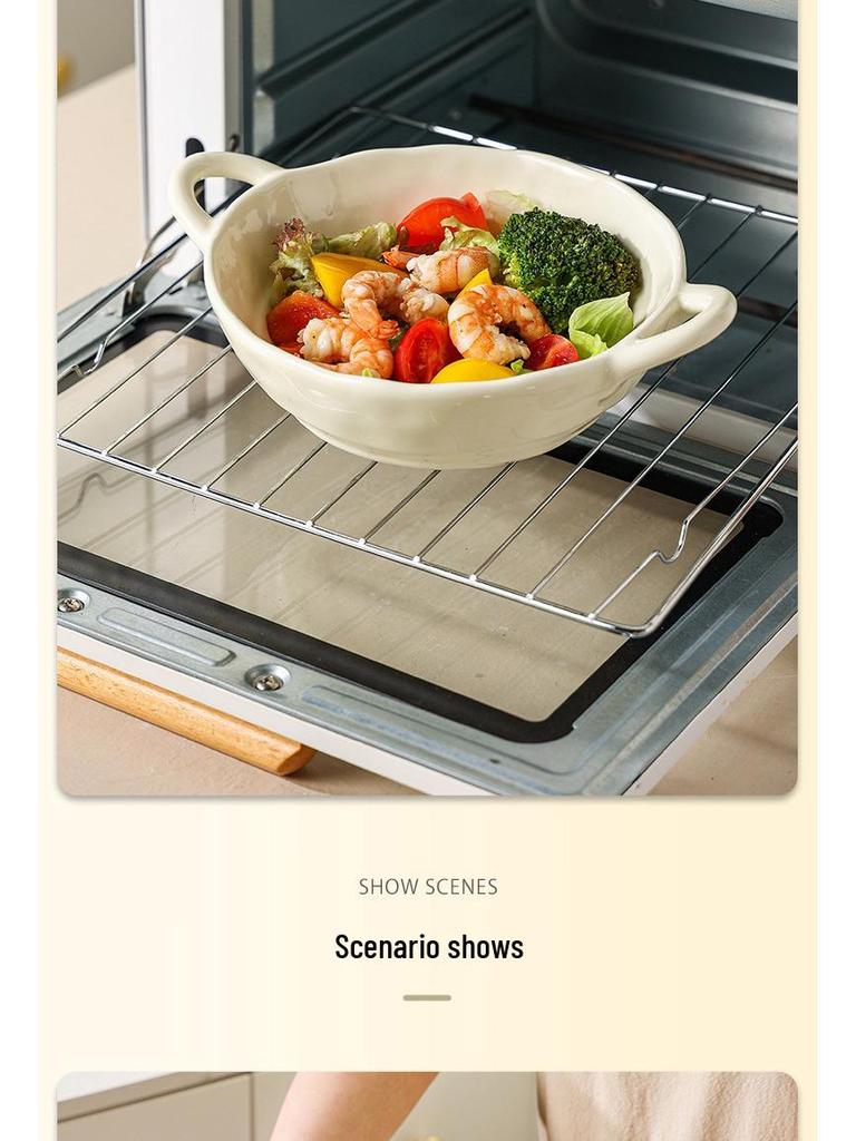 Retro Ceramic Double-Handle Soup and Rice Bowl - Japanese Creative Design