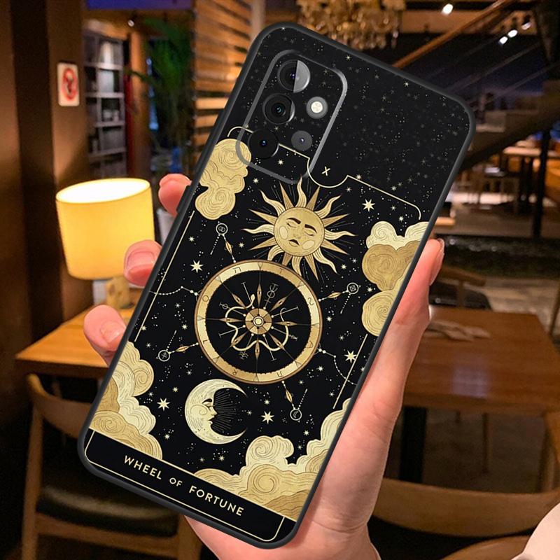 Astrology Tarot Cards Phone Case For Samsung A51 A71 A50 A70 A13 A23 A33 A53 A12 A22 A32 A42 A52 A54 A34 A14 Cover