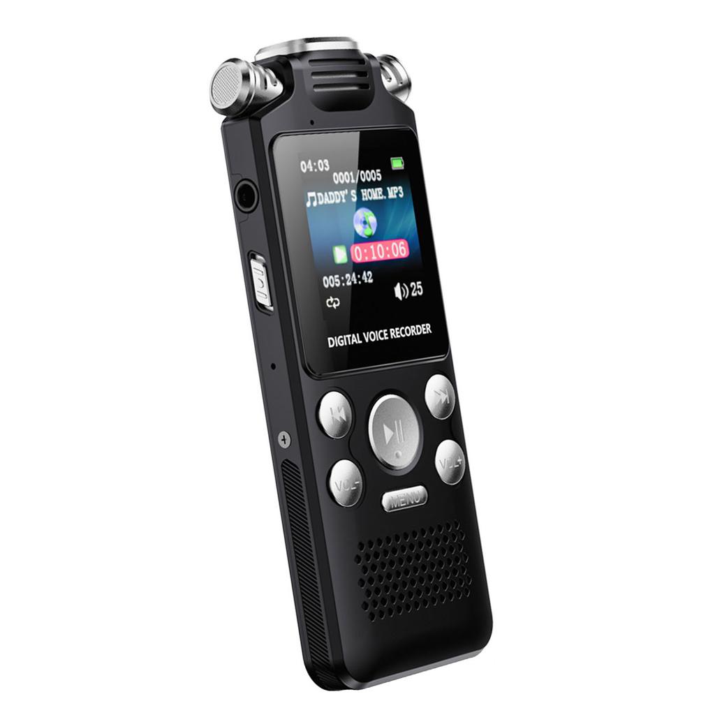 Digital Voice Recorder with Playback Voice Activated Noise Reduction Recorder MP3 Player for Lectures Meetings