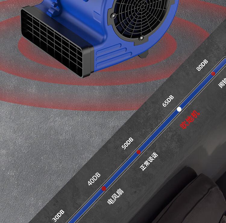Dual Wind Floor Dryer with Timer - Hot & Cold Carpet and Toilet Blower