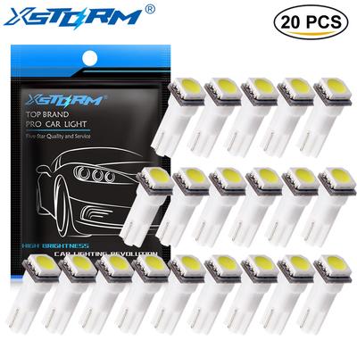 20 Stücke Auto Innenbeleuchtung LED T5 1 SMD 5050 Dashboard Wedge leds t5 Auto Glühbirnen Lampe Rot Blau Grün Blau Weiß auto 12 V