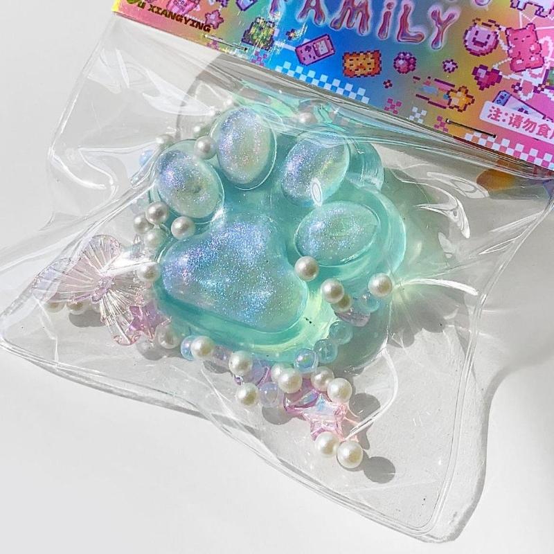 New Cat Paw Decompression Toys Kawaii Cartoon Antistress Squishy Stress Relief Slow Rising Toys For Adult Kids Stretch Toys