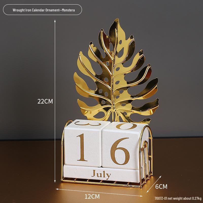 Simple Wood Flip Calendar: Perpetual Desk Ornament & Photo Prop