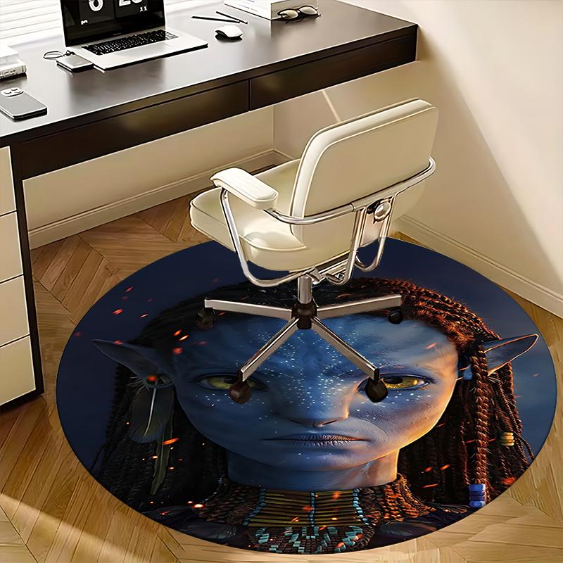 Avatar Inspired Chair Mat Round Carpet for Home Decor, Office Use, Living Room, Bedroom, Gift Idea0152b