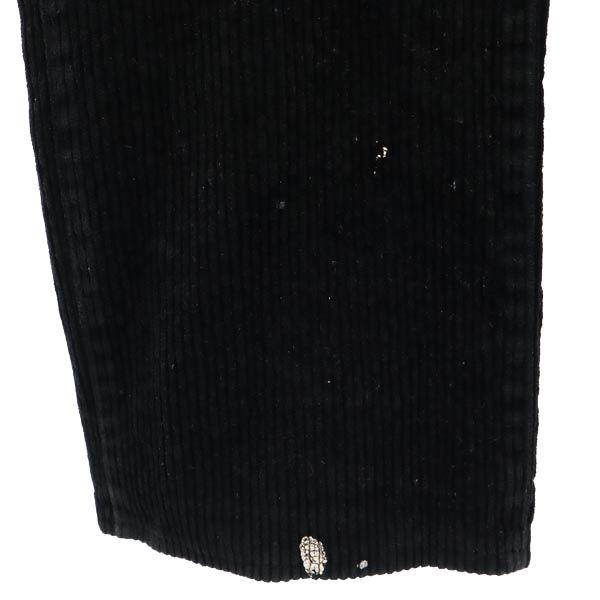 VINTAGE Black Corps Corduroy pants black Logger Pants Men's Used