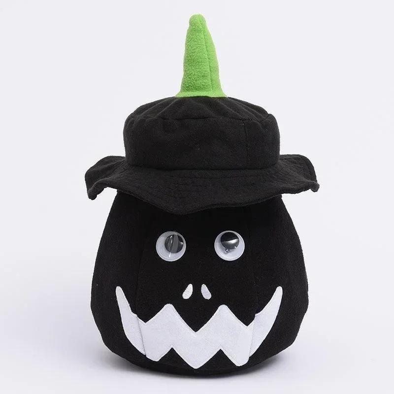 1 Pcs Glowing LED Pumpkin Bucket With Hat Lantern Ghost Festival Gifts Happy Party Decoration Light Supplies Accessories