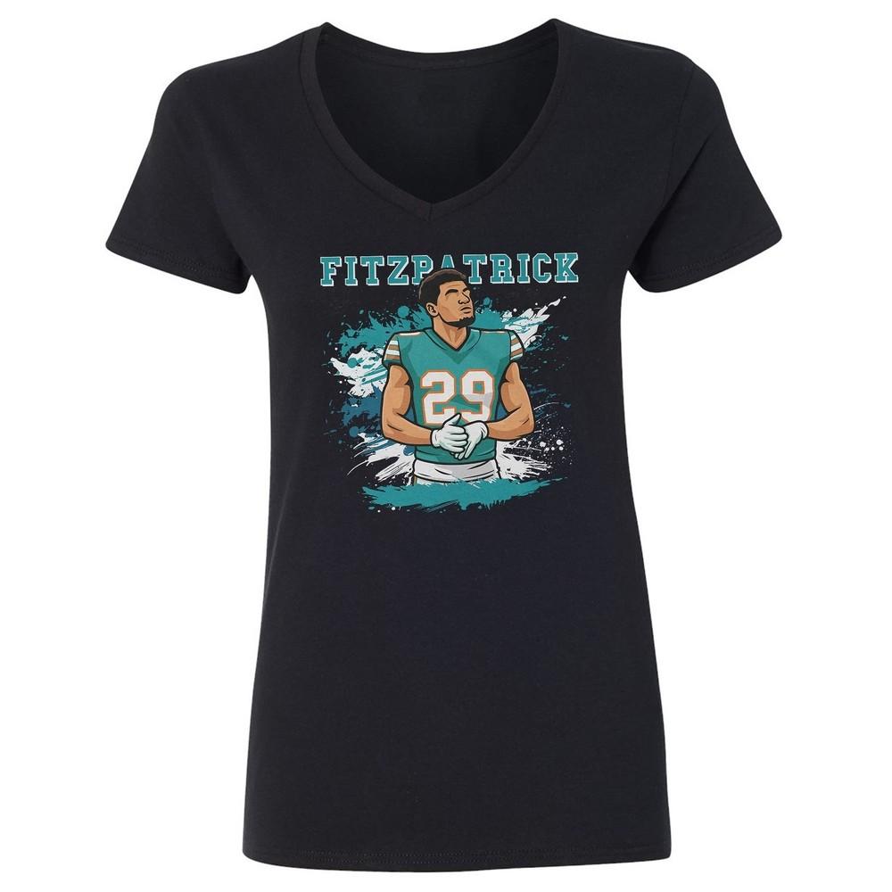 Minkah Fitzpatrick Inspired Design - Miami Tribute Ladies  V-Neck Tshirt Unisex T-Shirt S