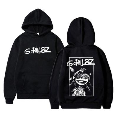 Rock Band Gorillaz Γραφικό φούτερ με κουκούλα Άνδρες Γυναίκες Hip Hop Γοτθικό Punk Oversized Streetwear άνδρας Μόδα vintage casual φούτερ με κουκούλα