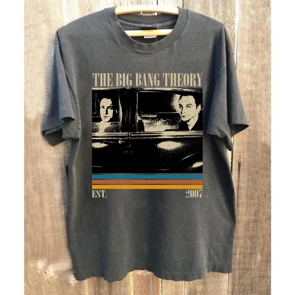 Big Bang Life Comfortable Round-neck Vintage T-shirt Printed Pattern T-shirt Gift for Fans Men's and Women's T-shirt