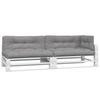 5 Piece Pallet Cushions Gray Fabric