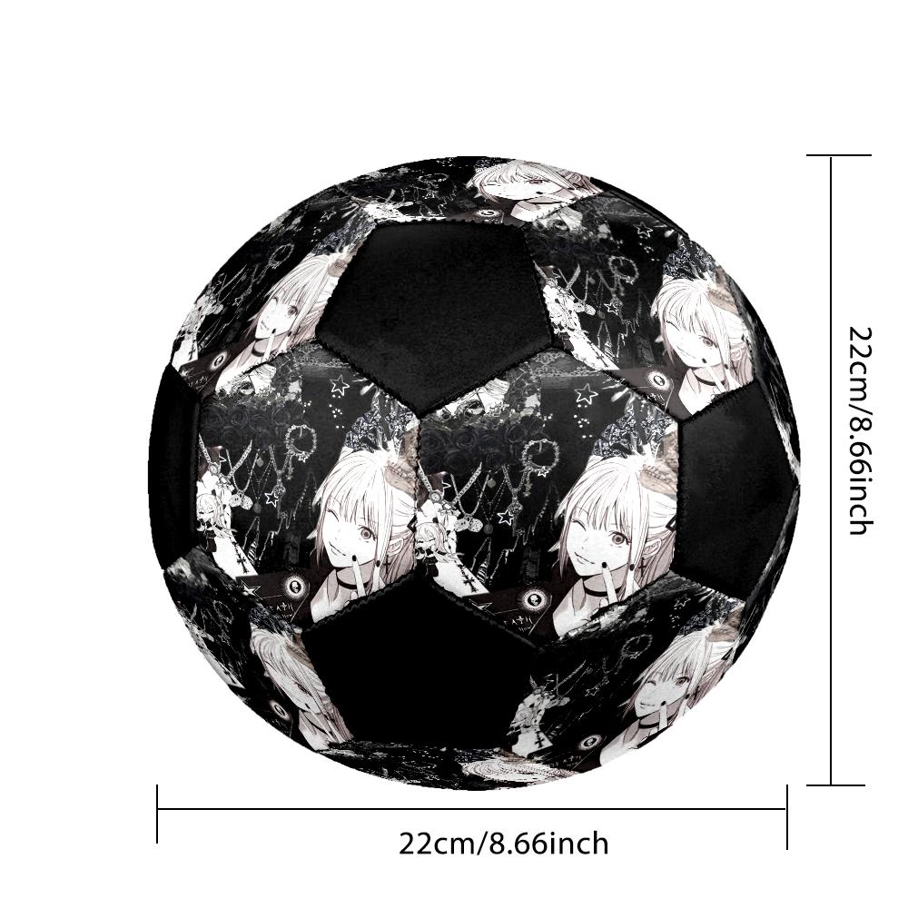 Soccer Ball Colorful Machine Stitched PVC Size 5 Team Training Competition Ready Durable High-Bounce Cool Sports Gift