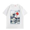 T-shirt Grafiche Onda Giapponese Hokkaido Alta Qualità Moda Oversize Uomo Donna Casual 100% Cotone Manica Corta T-shirt
