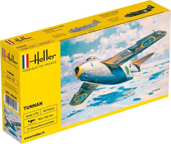 

Platz Heller Шведский Saab 29 Tunnan Пластиковая модель HE80260 1/72 (Самолет)