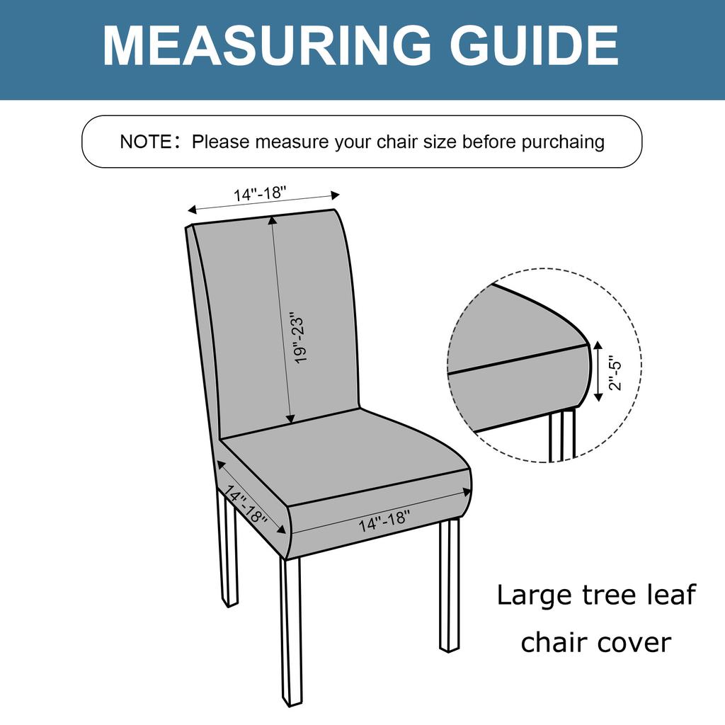 Genina Chair Covers Stretch Set Of 1/4/6 Waterproof Dust-proof Easy To Clean Apply To Dining Room Office Hotel Restaurant