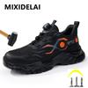New Safety Boots Men Work Indestructible Shoes Sneakers Steel Toe Protective Boots Anti-Smash Anti-Puncture Work Safety Shoes