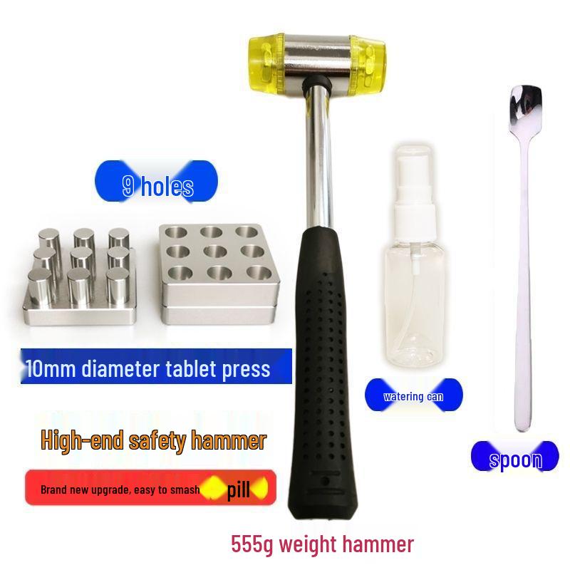 Ręczna prasa do tabletek do medycyny chińskiej i zachodniej, forma na proszek Sanqi, 10 mm