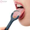 1Pcs Stainless Steel Tongue Scraper Fresh Breath Cleaning Coated Tongue Toothbrush Oral Hygiene Metal Scraper