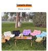 Outdoor Padded Folding Moon Chair - Low Back, Portable for Camping & Picnic