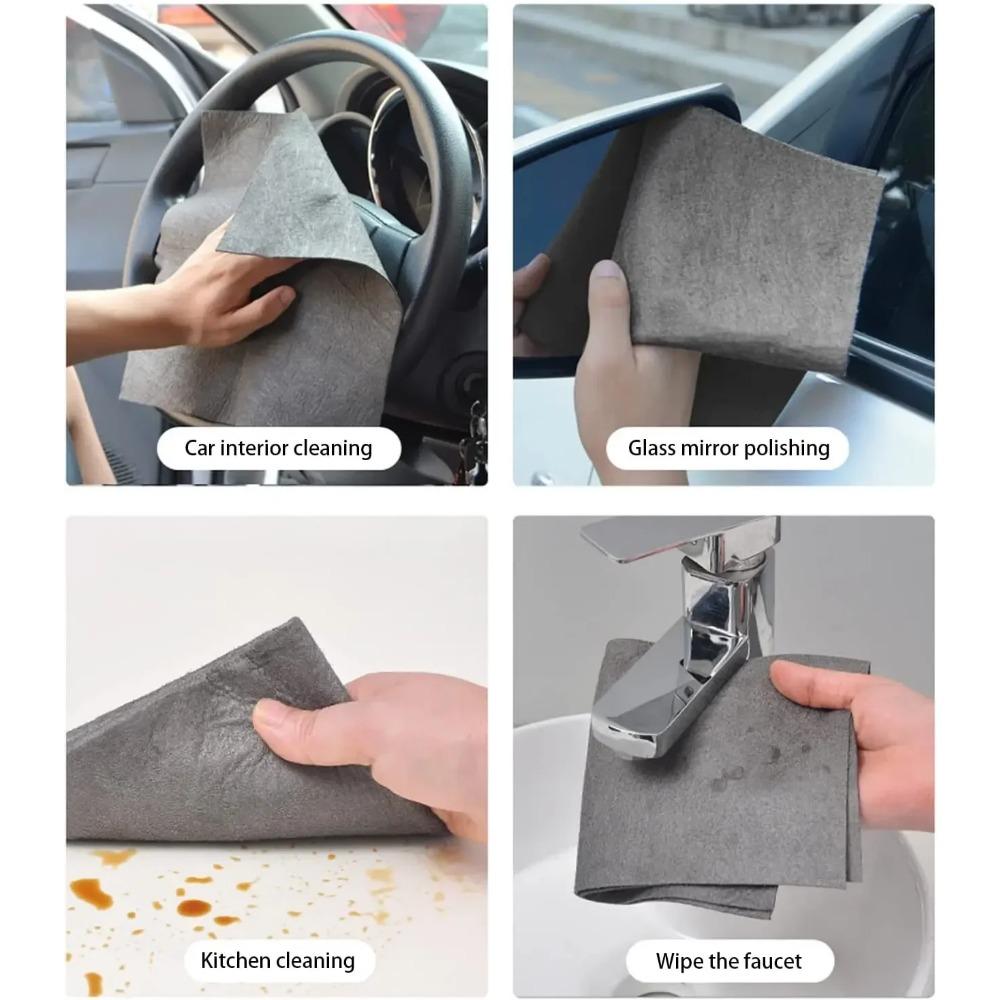 Thickened Magic Cleaning Cloth No Watermark Glass Wiping Cloth Reusable Window Glass Cleaning Cloth Rag Kitchen Towel