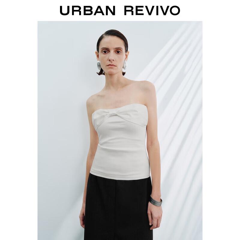 UR Women s Bowknot Short Slim Tube Top L