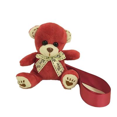 Q-FLA Kokoromo Bär Plüsch Teddybär mit Schleife, Flauschig und Kuschelig, Perfekt als Geschenk oder für eine Feier, 799013