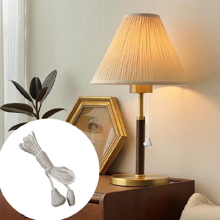 10Pcs 1.5m Light Switches Pull Rope Bathroom Light Pull Cord String with Connector for Ceiling Switches Bathroom Light