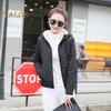 Winter Women Jacket Hooded Zip-up Long Sleeves Thick Plush Lined Solid Color Cardigan Keep Warm Commuting School Coat