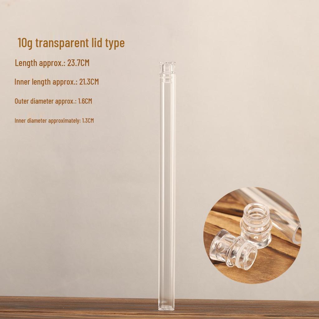 Acrylic Incense Holder: Transparent 5g Long Stick Storage Tube for Agarwood Incense