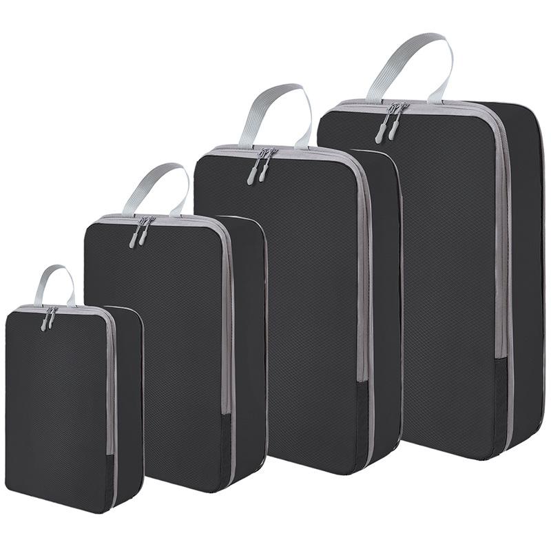 Waterproof Organizer Bags Suitcase Clothes Organizers Handbag Travel Bag 4 Piece Set Portable Travel Compression Packing Cubes Bag