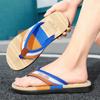 Fashion Hot Sale Flip Slops 2024 Fashion Yellow Men's Summer Slippers Non-slip Flat Flip Flops for Beach Men Slides Chanclas Para Hombre